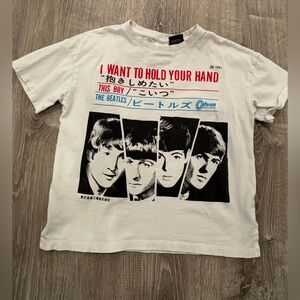 Zara girls 8-9 White Beatles Graphic Tee